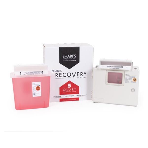 Mailer System Recovery 5qt Plastic Red/White Ea
